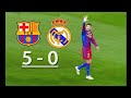 من الذاكره ملخص مباراه برشلونه وريال مدريد 5 0 تعليق عصام الشوالي 
