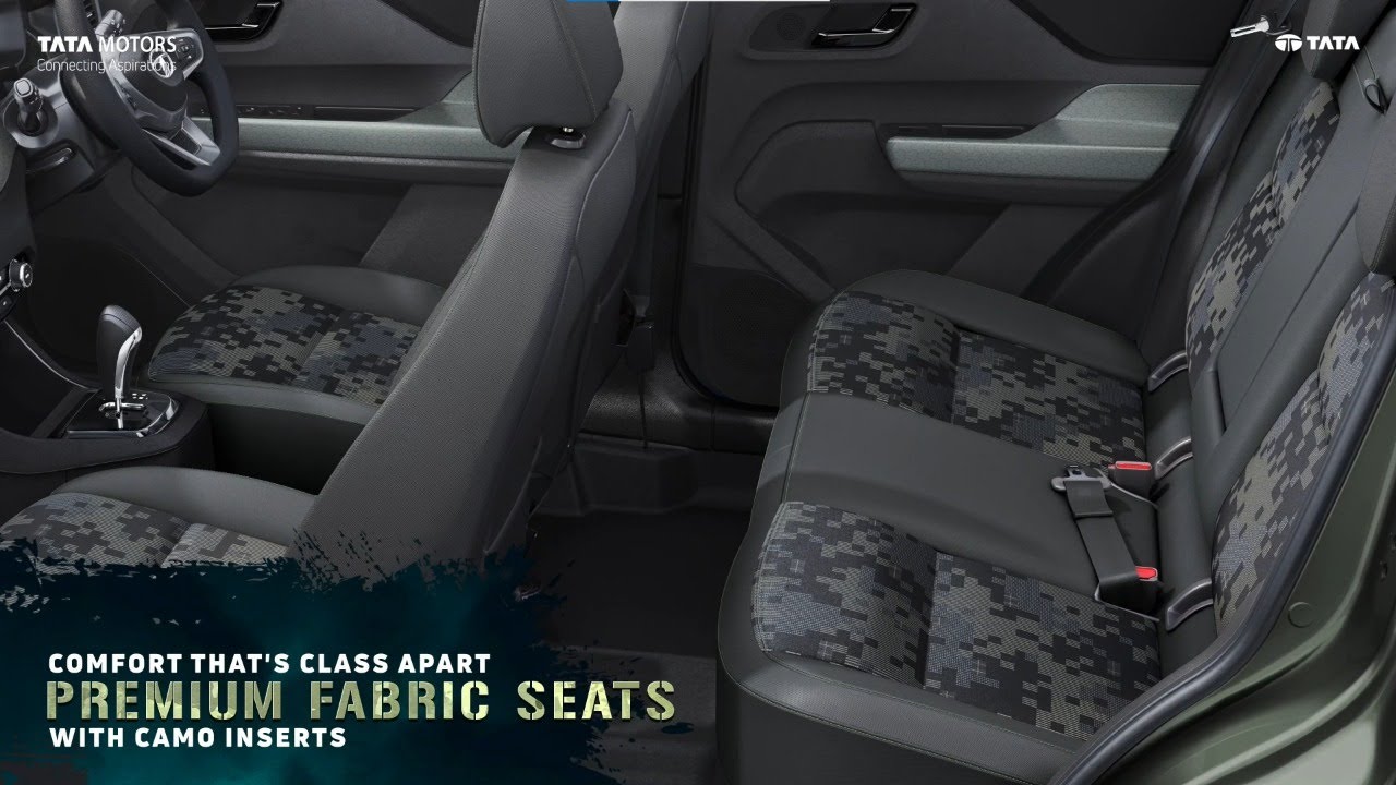 AllNew Tata PUNCH CAMO Edition Premium Fabric Seats with CAMO Inserts YouTube