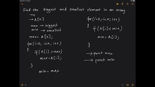 Maximum and Minimum in an array