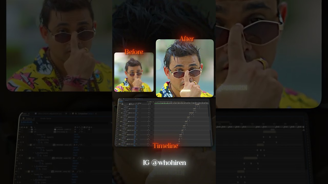 with Time line after effects