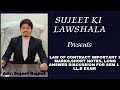 Law of contract important 2 Marks,Short notes, Long Answer discussion for Sem 1 , LL.B Exam