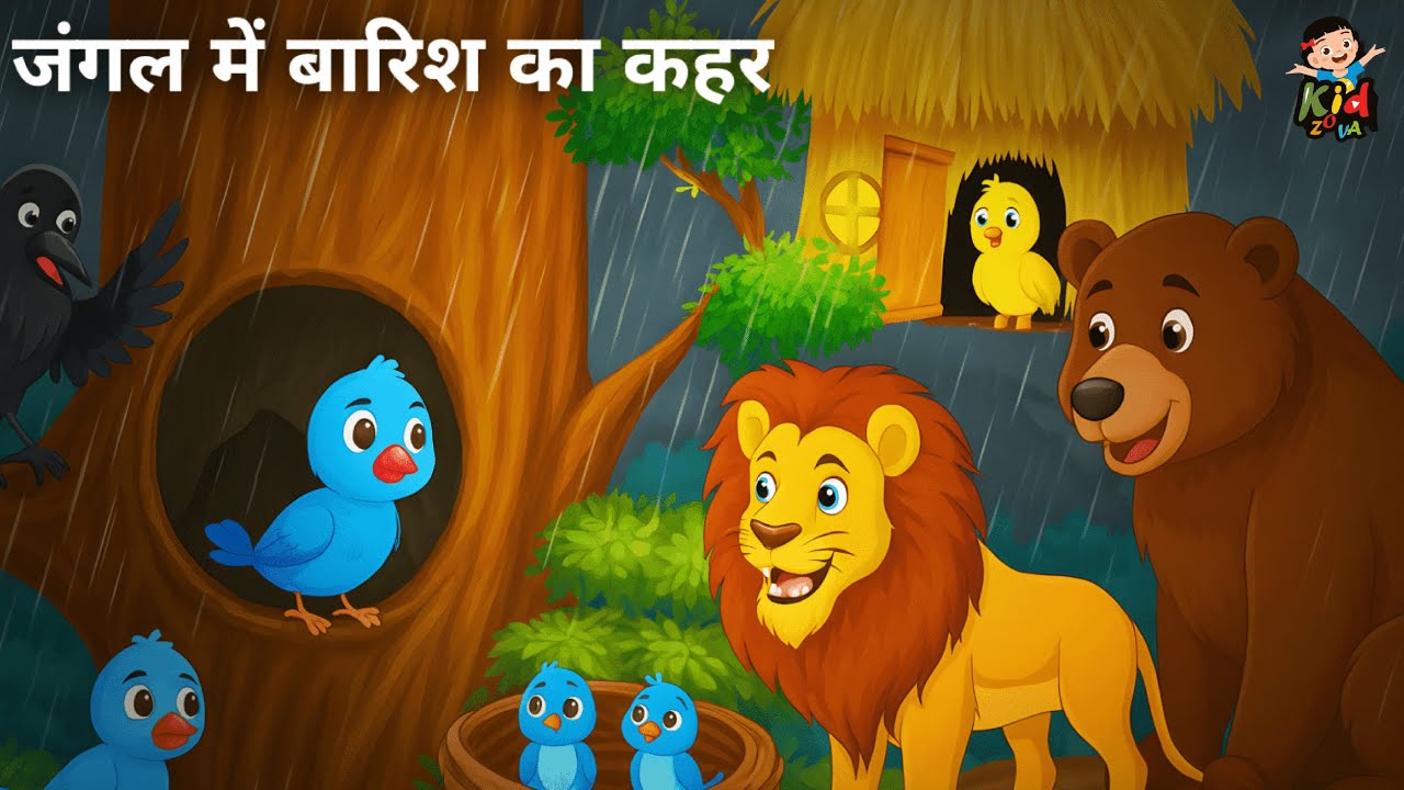 जंगल में बारिश का कहर | BARISH KA KAHAR |HINDI KAHANIYA | HINDI STORIES | CHIDIYA KI KAHANI