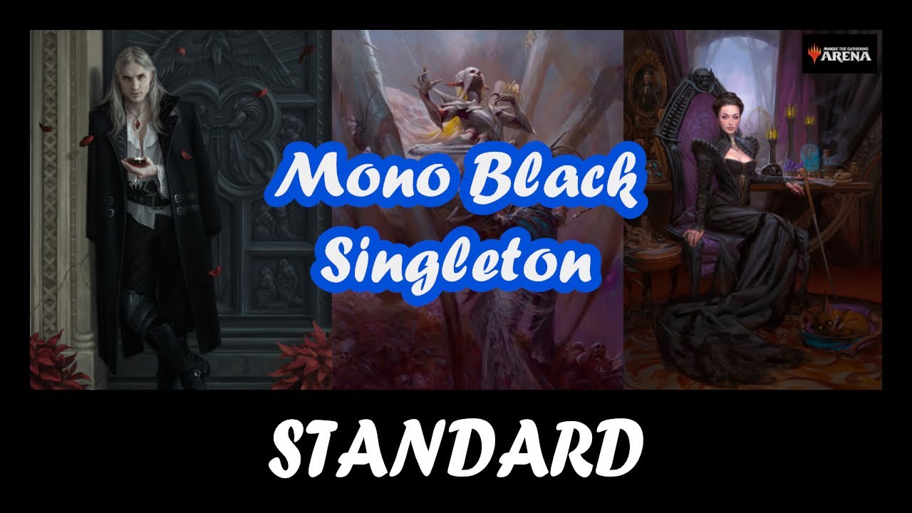 คลิป MTG Arena การ์ดเกม Standard Singleton BO1: Monoblack