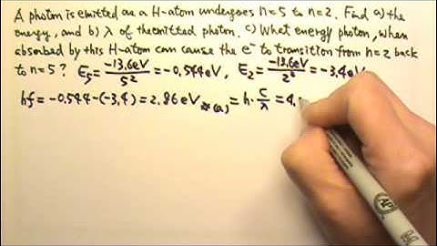 AP Physics 2: Modern Physics 21: Bohr Model: Energy Transition Problem 1