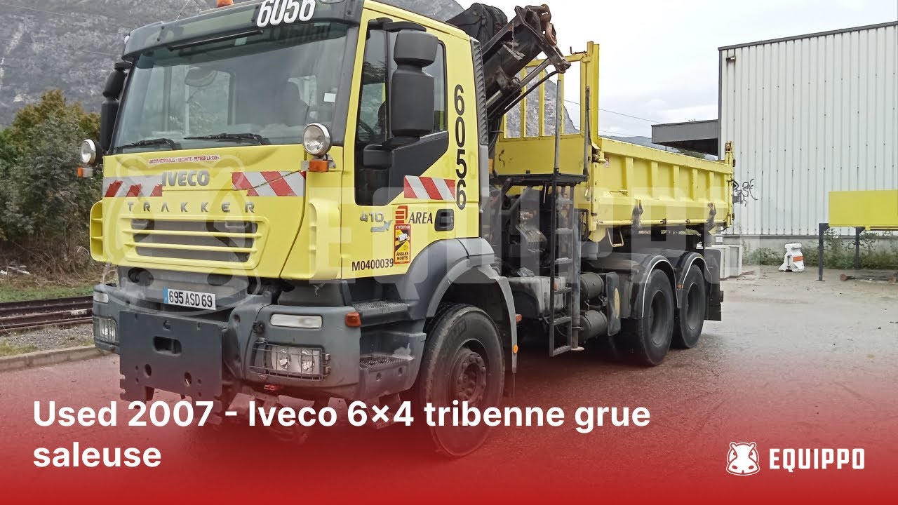 Used 2007 - Iveco 6x4 tribenne grue saleuse | Used Tipper Truck | equippo.com |