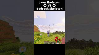 Java Skeleton VS Bedrock Skeleton "360° Aim is UNFAIR 😳💀" #minecraft #babyshorts #minecraftmemes
