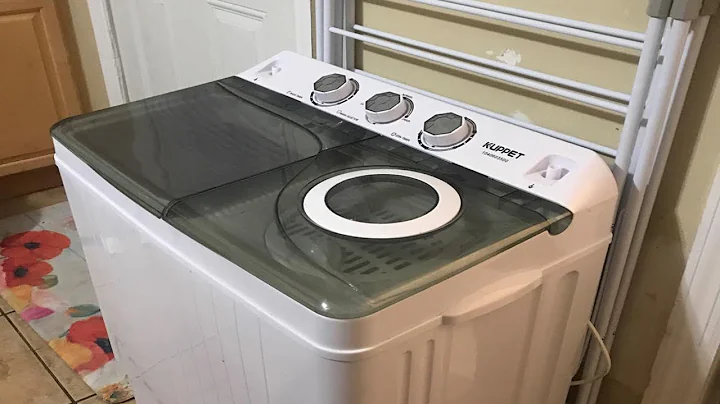 KUPPET Compact Twin Tub Portable Mini Washing Mach...