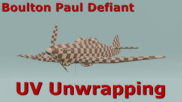 Blender tutorial - UV unwrapping - Boulton Paul Defiant