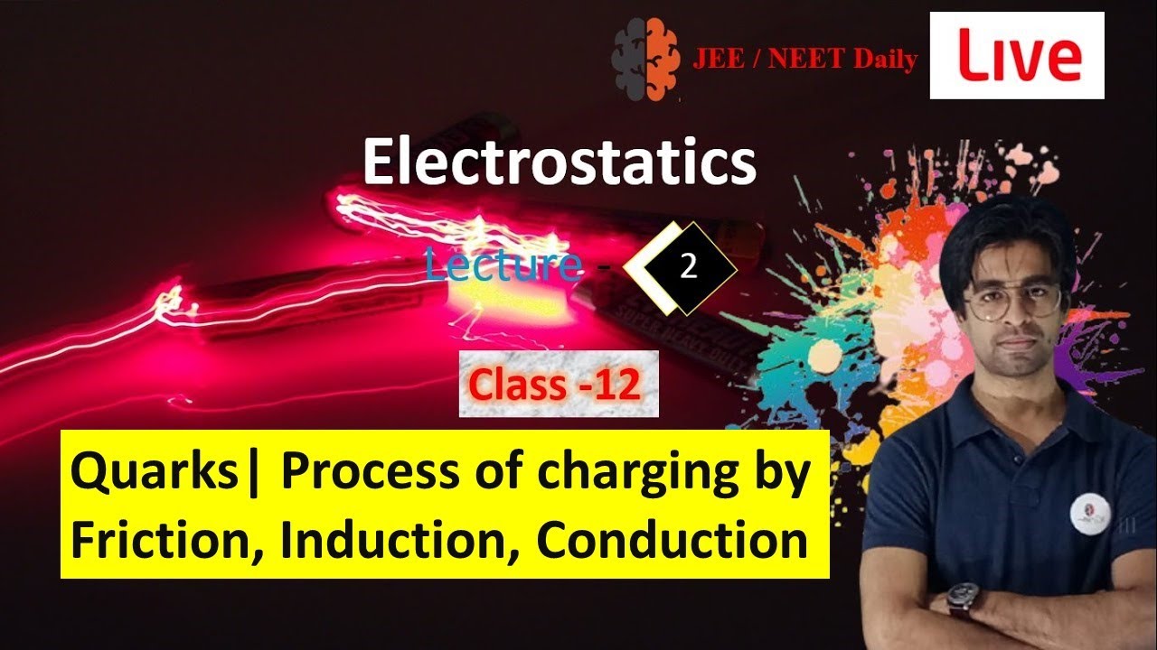 lecture-2 quarks explained |process of charging by friction, induction, conduction|what are Quarks
