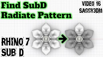 Rhino 7 SUB-D Video-16 | Find Sub D Radiate Pattern command with examples