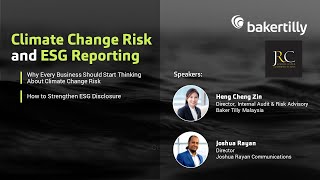 Climate Change Risk & ESG Reporting Webinar
