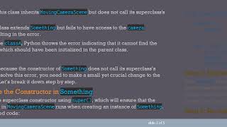 Resolving the classA has no attribute camera Error in Python