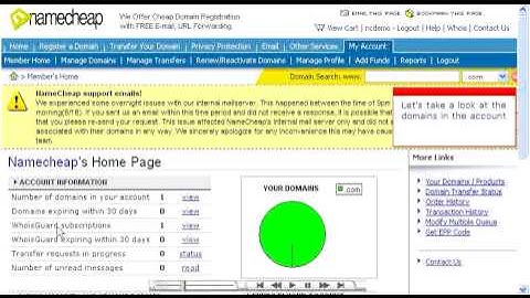 Making DNS changes at NameCheap.com