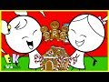 Emma & Kate Christmas Building Gingerbread Houses Decorating - EK Doodles Funny Animation