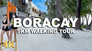 Boracay 2021 Full Walking Tour from Station 1 to 3 | 5KM walk | 4K | Walking Tour Philippines