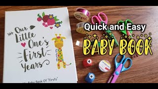 HOW TO MAKE UNIQUE BABY BOOK//PJ's First Years #scrapbook #babyalbum
