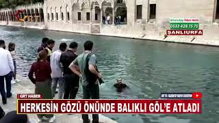 Herkesi̇n Gözü Önünde Balikli Göl’e Atladi