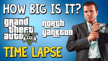 How Big Is GTA 5 North Yankton? | A Time Lapse Walk Across North Yankton | #34