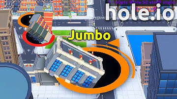 Hole.io - INSANE WIN IN NEW .IO GAME ( Hole.io World Record )