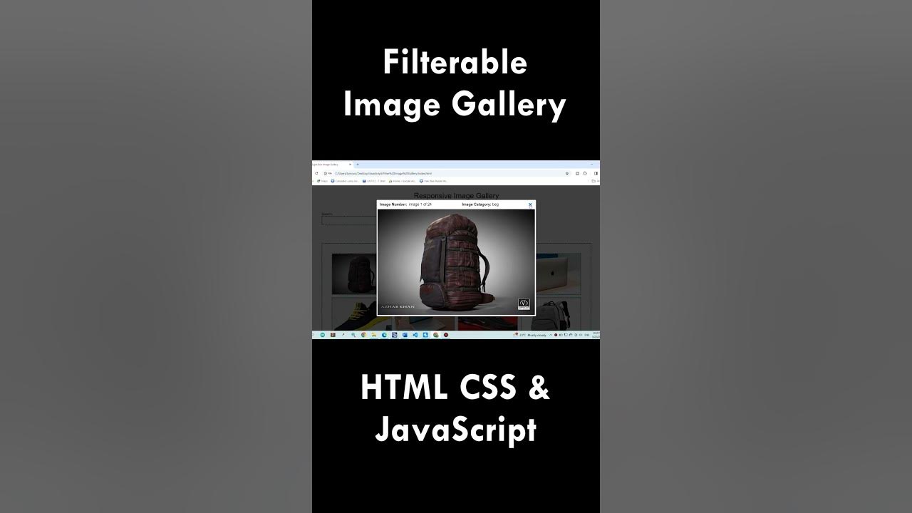 Filterable Image Gallery HTML CSS & JavaScript - YouTube