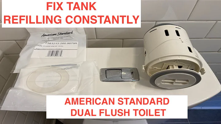 American Standard Toilet Dual Flush Seal Replacement - Tank Refills Without Flushing - 2795204.020