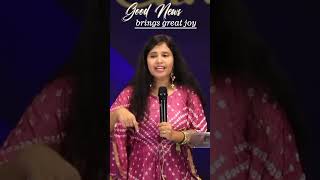 Bible says good news brings great joy.Knowing the truth sets you free. | Pastor Priya Abraham |