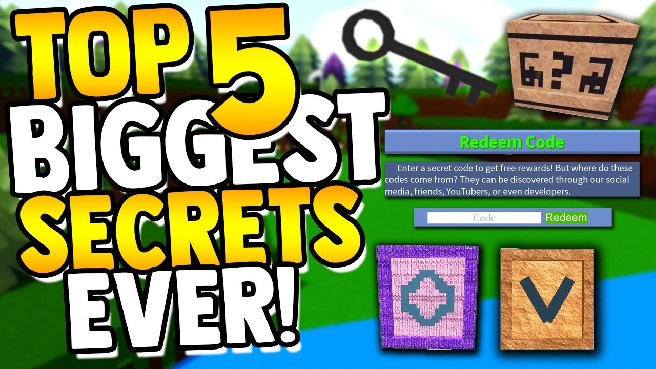 Top 5 Biggest Secrets Ever Must See Build A Boat For Treasure Roblox Youtube - roblox build a boat for treasure best to worst blocks