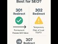 Which redirect is best for SEO Migrations