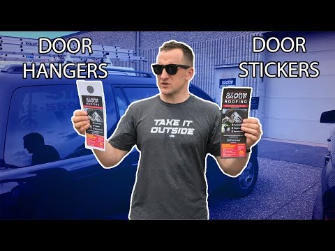 Door Hangers VS Door Stickers Marketing difference