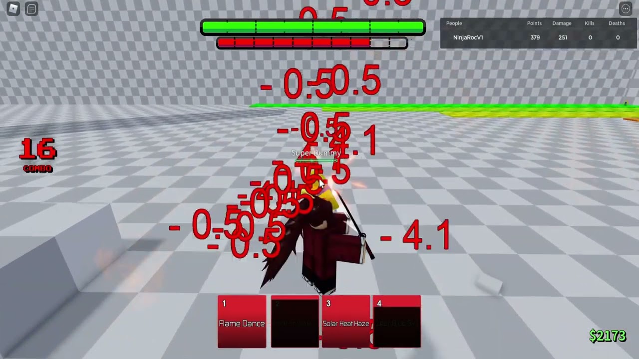 (ABA) Longest True Tanjiro Combo