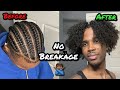 How To Take Out Cornrows Properly Without Breakage ( For Men )