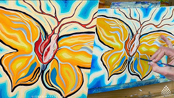 Intuitive Painting Process - Emerging  - Acrylic colors time lapse