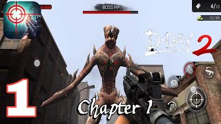 Zombie Hunter D-Day 2 Gameplay Walkthrough Part 1 - Scenario Mode: Chapter 1 (Android, iOS) screenshot 2