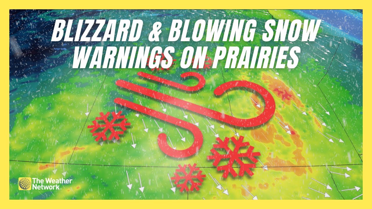 Blizzard & Blowing Snow Warnings for the Prairies Create Difficult ...