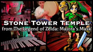 Stone Tower Temple - The Legend of Zelda: Majoras Mask (Percussion Quintet Cover) | V-Ron Media
This is my percussion quintet arrangement of Stone Tower Temple from The Legend of Zelda: Majoras Mask.
➡️ Stream/Purchase this cover: https://song.link/vronmedia-stonetowertemple
➡️ Support me on Patreon: https://patreon.com/vronmediamusic
Time to finish off spook month with one more ominous cover!
I debated back and forth on what to do for the drum part - a lot. My first thought was to use two toms since there are two high/low sounds (similarly to Deku Palace), but then I listened closer and heard a third sound that was more of a muffle. Next I thought about playing it on djembe, but I thought the muffling sound in the middle of the head might get more of a bass tone... so ultimately I decided on frame drum! I really like how articulate the muffled tone with fingers is compared to the bass tone with thumb. I recorded audio for frame drum and tambourine separately for mixing purposes (so there was no bleeding over from one track in another since they need different EQs), but I suspected I could play them as one part for the video and after trying it out I was correct! Maybe I just wanted an excuse to use a setup that no one expects, but you know what - it worked - so Im gonna stick to it!
Want me to cover more Zelda music? What songs would you like to see me cover next? Be sure to let me know down in the comments below. I hope you enjoyed this arrangement! Thanks for watching my video!
#VGM #stonetowertemple #zelda #zeldamusic #zeldamajorasmask
Original Composer: Koji Kondo
Programs/Equipment Used
Mallet Parts: Liberty One Glockenspiel, Yamaha Vibraphone, and Marimba One Marimba
Performance Videos: iPhone 14 Pro
Game Video: Elgato HD60 X Capture Card/OBS (Animal Crossing: New Horizons)
Audio Production: Logic Pro
Photo Editing: Adobe Photoshop 2024
Video Editing: Adobe Premiere Pro 2025
Thumbnail Pic: https://zelda.fandom.com/wiki/Gallery:Majora%27s_Mask
⭐ Support the channel! ⭐
➡️ Patreon: https://patreon.com/vronmediamusic
➡️ Ko-Fi: https://ko-fi.com/vronmediamusic
🎵 Stream/Purchase My Music 🎵
➡️ Streaming Services & Social Media: https://linktr.ee/vronmediamusic
➡️ Musicnotes (Sheet Music): https://www.musicnotes.com/sheet-music/artist/v-ron-media
🔊 Other Links 🔊
➡️ Visit my Website: https://vronmedia.wixsite.com/vronmediamusic
➡️ Join my Discord server: https://discord.gg/t6c62QNWwv Stone Tower Temple - The Legend of Zelda: Majoras Mask (Percussion Quintet Cover) | V-Ron Media