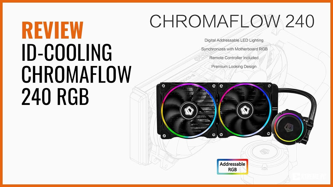 id cooling chromaflow 240 RGB เพิ่มความเย็นให้สุดขั้วแต่ราคาเบาๆ