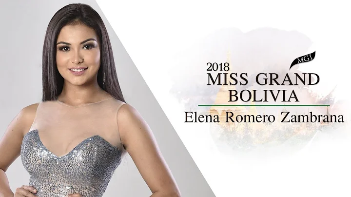 Miss Grand Bolivia 2018 - Elena Romero Zambrana