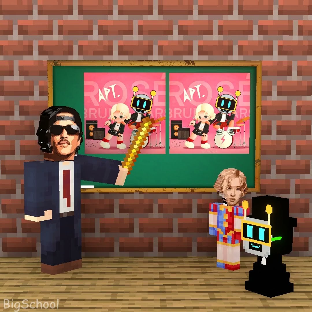When Black pretended to be Fun Bot to learn to sing with Rose and the ending! ?