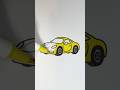 Poor Little Sport Car Lost It's Color #shorts #color #car #cartoon
