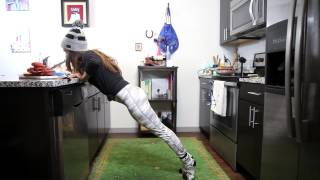 Counter Top Push Ups with @FitWithMeShelby
