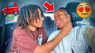 TURNING MY GIRLFRIEND ON WHILE SHES DRIVING PRANK