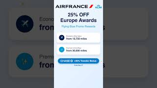 25% Off Europe Award Flights: Flying Blue May 2026 Promo
