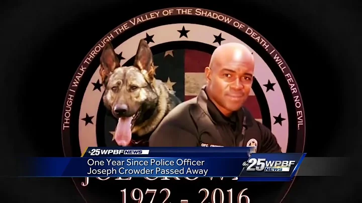 One year since police officer Joseph Crowder passe...