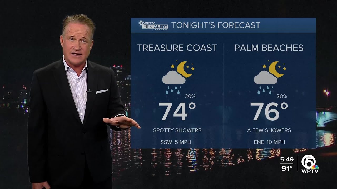 WPTV First Alert Weather Forecast for Evening of Monday, Sept. 16, 2024 ...
