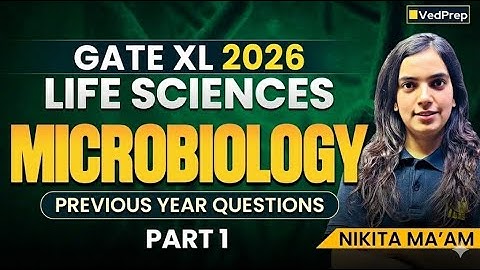 Microbiology PYQs Part 1| GATE XL 2026 Life Sciences | Previous Year Questions | VedPrep Bio Academy