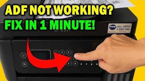 Epson L5190 / L5290 ADF Error Fix – Place the Original on the Scanner Glass and Try Again