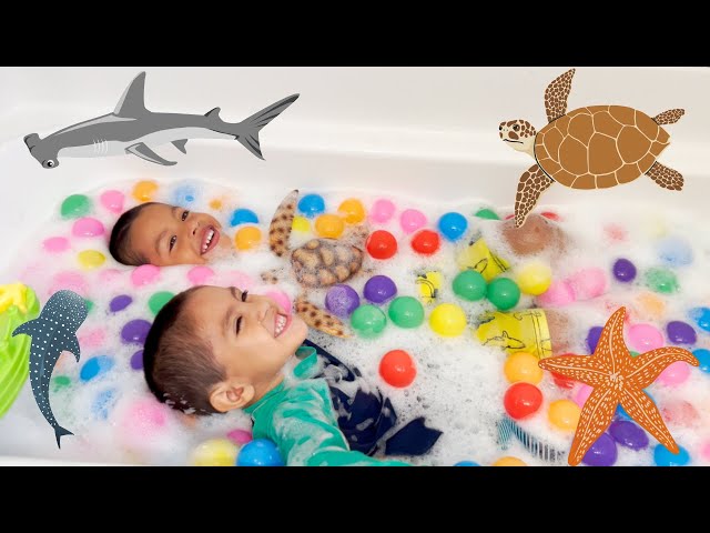 Best Bubble Bath With Ocean Animal Toys With @EzekielAcosta1120 class=