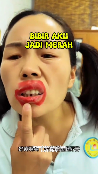 BIBIR AKU JADI MERAH #funny #shorts #dubbing