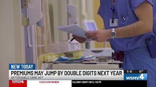 Affordable Care Act premiums may jump by double digits next year