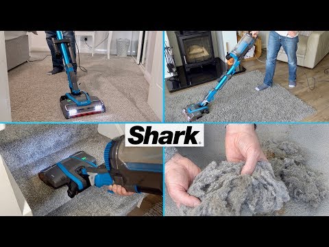 Shark HZ400  Anti Hair Wrap Corded Stick Vacuum Cleaner Demonstration & Review